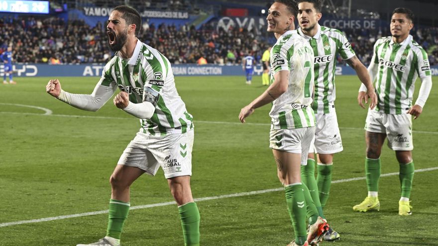 Las notas de los jugadores del Betis en el Coliseum ante el Getafe