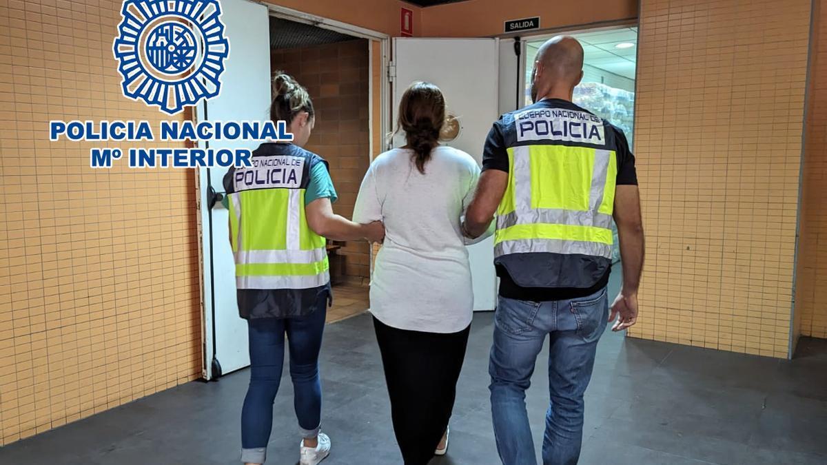 La detenida por los &quot;hurtos amorosos&quot; en Alicante.