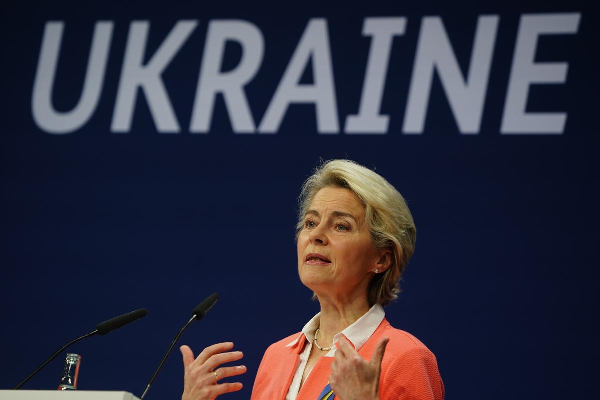 La presidenta de la Comisión Europea, Ursula von der Leyen.