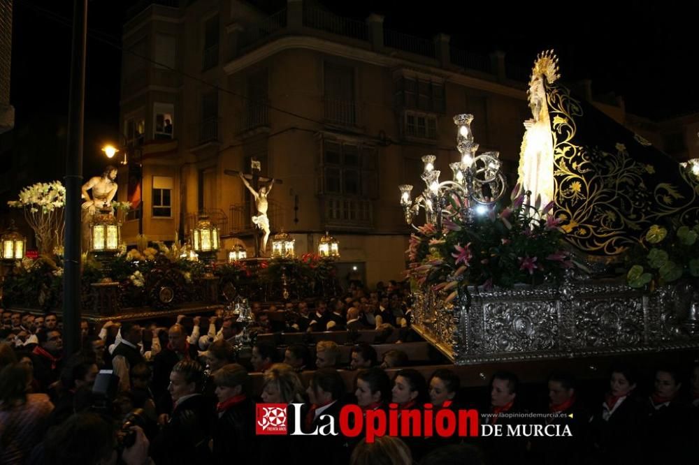 Encuentro en Lorca del Cristo de la Sangre, Señor de la Penitencia y la Virgen de la Soledad