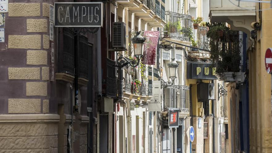 El Casco Antiguo de Alicante concentra locales de hostelería.