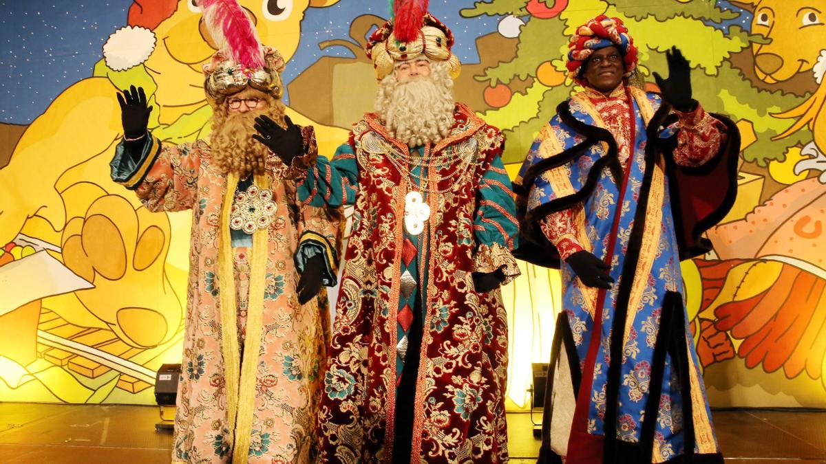 Los Reyes Magos en una de sus visitas a Vigo