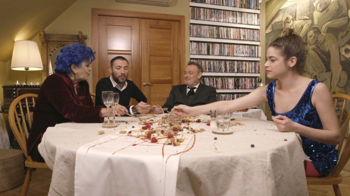 Lucía Bosé, Antonio David, Pablo Carbonell y Cósima Ramírez en 'Ven a cenar conmigo: Gourmet edition'