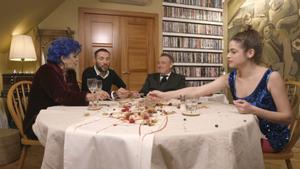Lucía Bosé, Antonio David, Pablo Carbonell y Cósima Ramírez en ’Ven a cenar conmigo: Gourmet edition’.