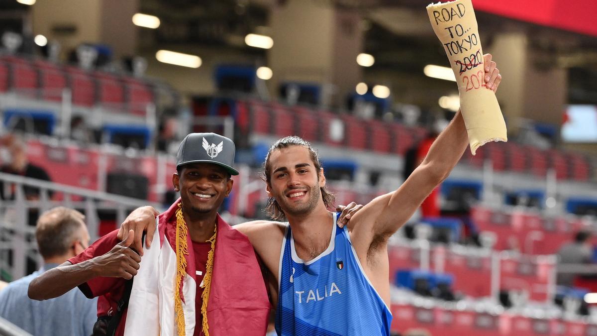 L'italià Tamberi y el qatarià Barshim pacten compartir l'or en salt d'alçada després d'empatar a tot a Tòquio-2021