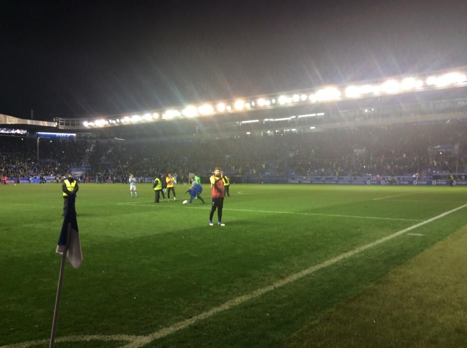 Tristeza en la afición celeste que viajó a Vitoria