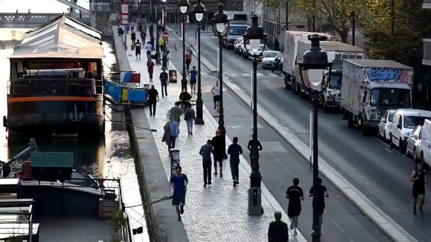 Así se llena Francia de runners a partir de las 19:00