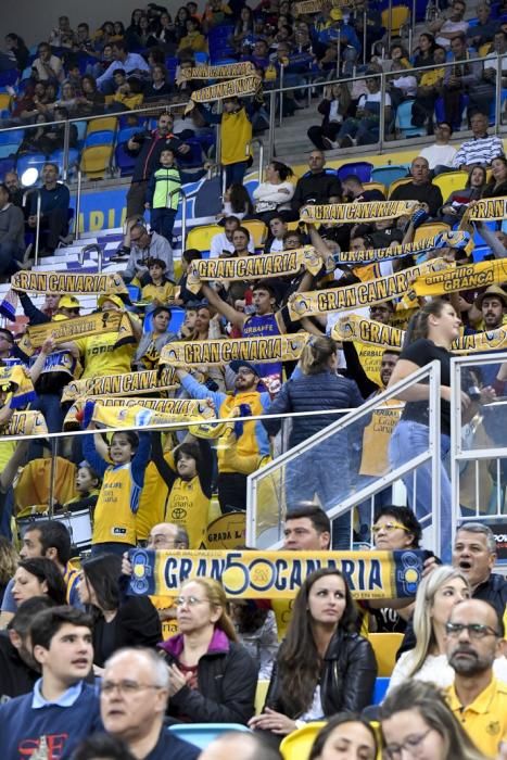 09-02-20 DEPORTES. PABELLON GRAN CANARIA ARENAS. SIETE PALMAS. LAS PALMAS DE GRAN CANARIA. Partido de baloncesto entre los equipos del Herbaife GC y el Barcelona.    Fotos: Juan Castro.