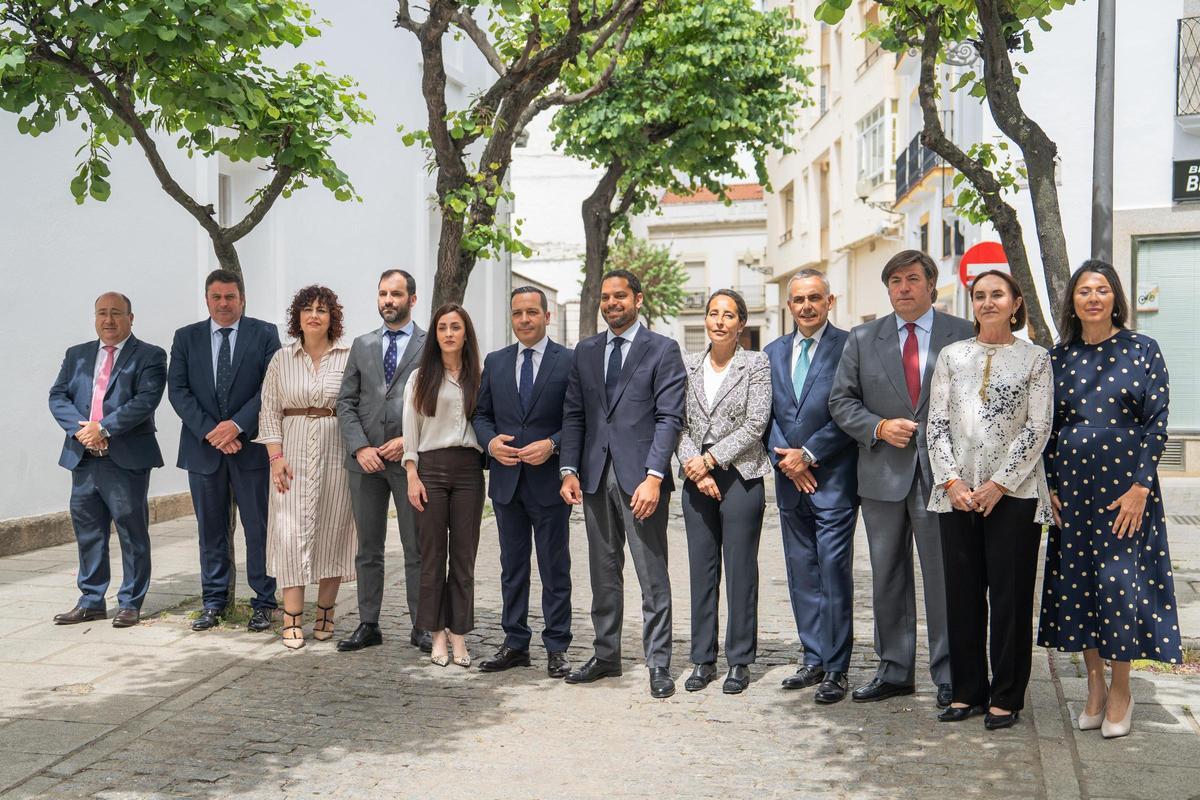 Diputados del Grupo Parlamentario Vox en la Asamblea de Extremadura.