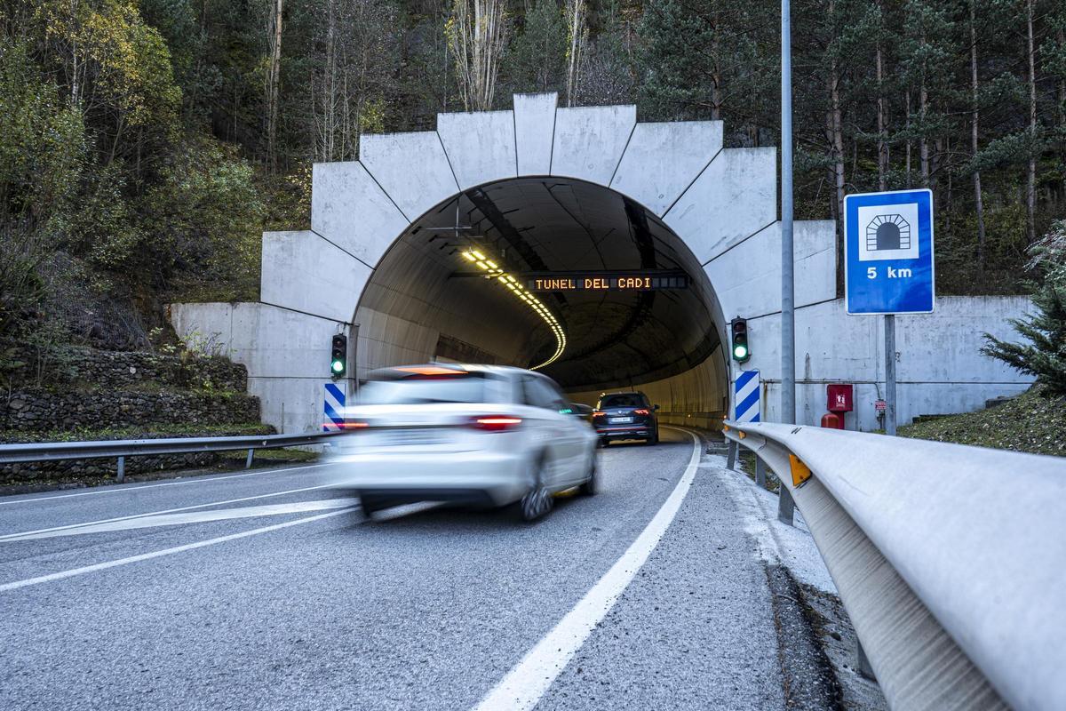 Entrada sud al túnel del Cadí