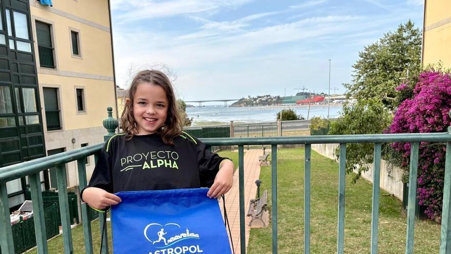 Diana, la niña castropolense que ha conseguido poner a más de un millar de personas en marcha