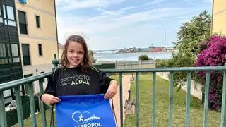 Diana, la niña castropolense que ha conseguido poner a más de un millar de personas en marcha