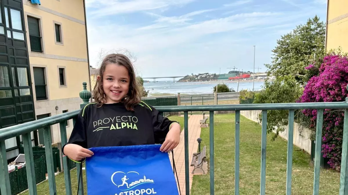 Diana, la niña castropolense que ha conseguido poner a más de un millar de personas en marcha