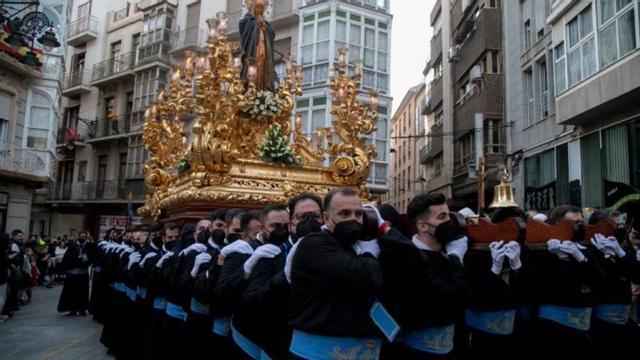 Procesión de la Virgen de la Soledad de los Pobres, el año pasado. | L.O.