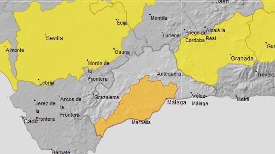La Aemet activa la alerta naranja por calor en la Costa del Sol y Guadalhorce