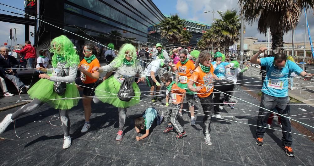 Alrededor de 1.500 personas personas participaron esta mañana en una carrera de obstáculos adaptada para corredores con discapacidad