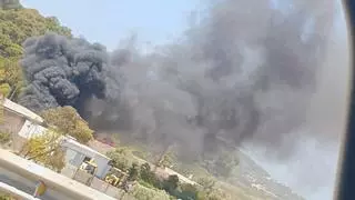Alarma en Santa Eulària por el incendio de un camión