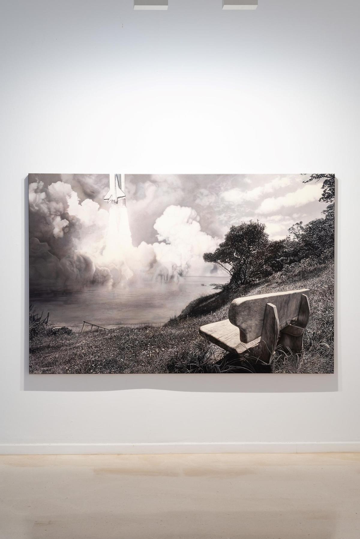 „Challenge“ und „Vertreibung“ von Christoph Steinmeyer zeigen dasselbe Motiv.