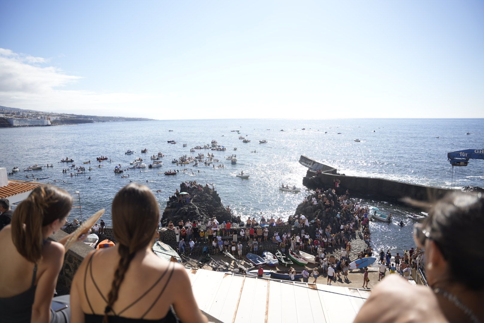 Embarcación de la Virgen del Carmen en Punta del Hidalgo