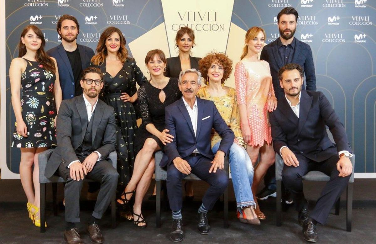 Los actores en la presentación de 'Velvet Colección'