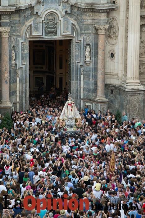 Salida de la Virgen de la Fuensanta desde la Cated