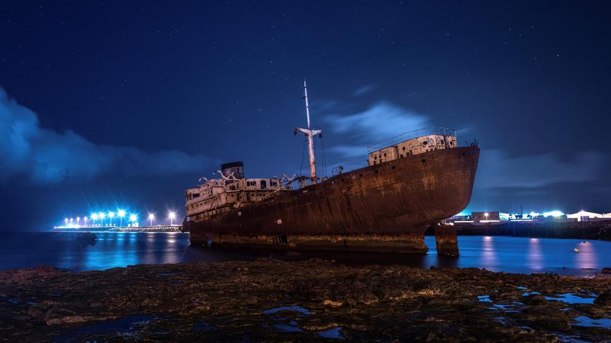 &#039;Telamón&#039;, el buque fantasma de Arrecife, en Lanzarote