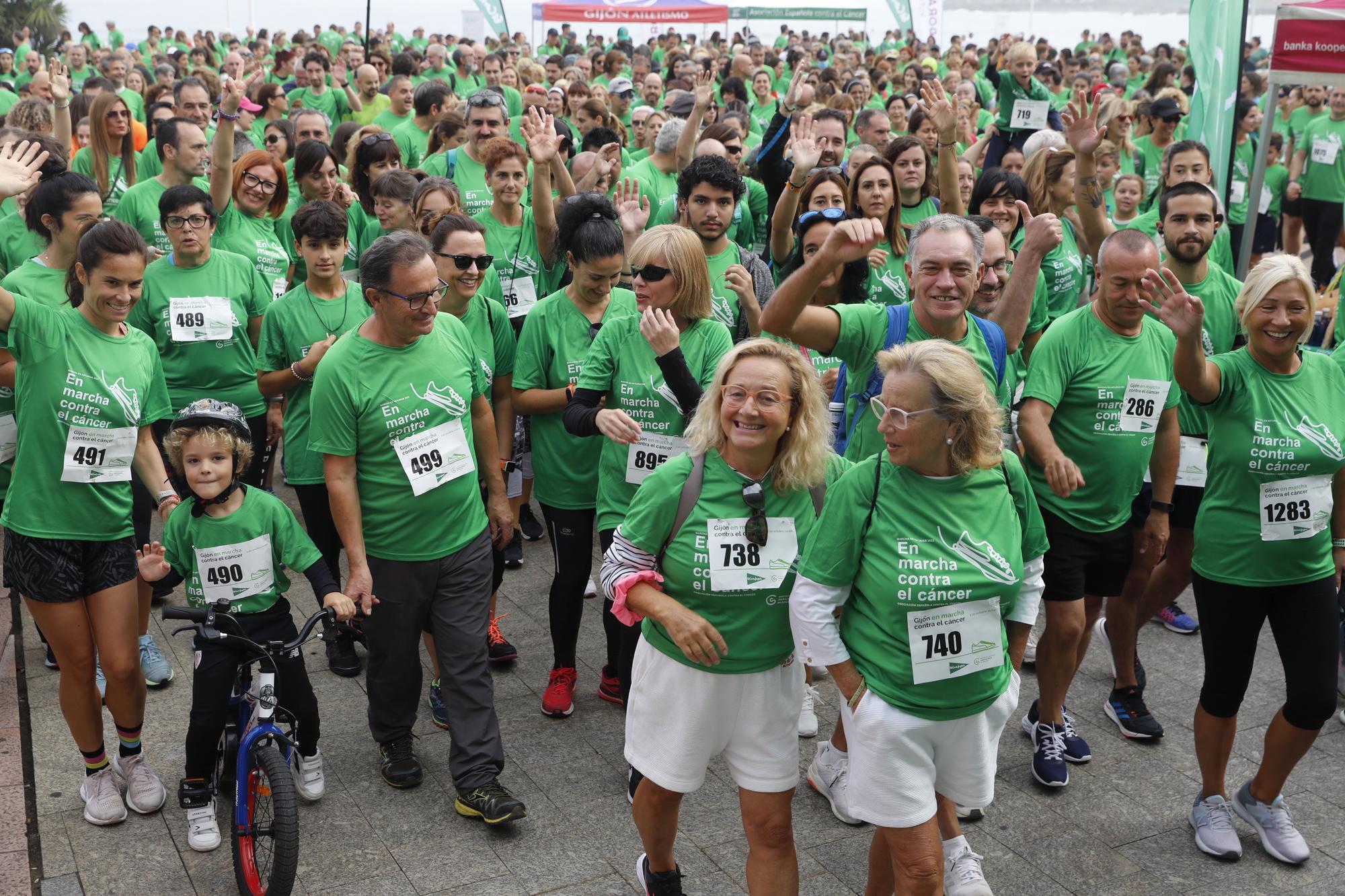 Marcha contra el cáncer en Gijón