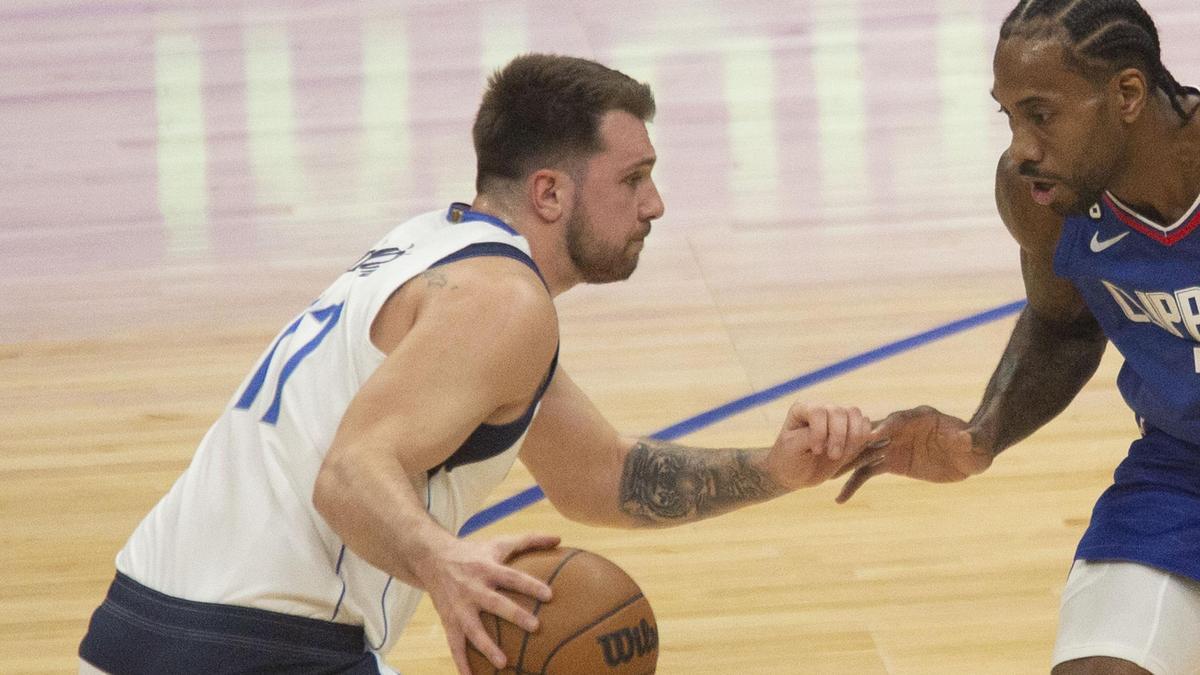 Luka Doncic sólo jugó en el primer cuarto y en los primeros segundos del segundo periodo.