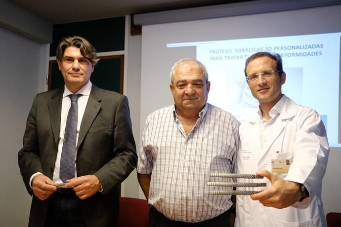 Las Palmas de Gran Canaria . Presentación de resultados del sistema de prótesis torácicas 3D.  | 05/02/2020 | Fotógrafo: José Carlos Guerra