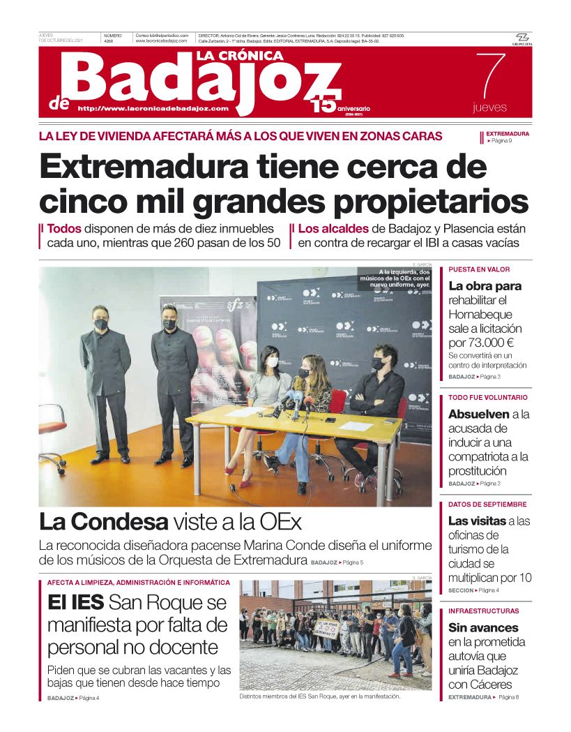 Consulta la portada correspondiente al día 7 de octubre del 2021