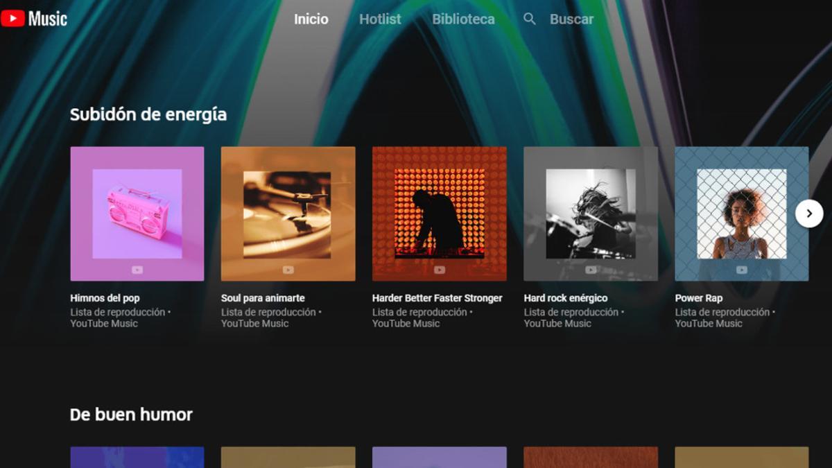 Portada de Youtube Music.