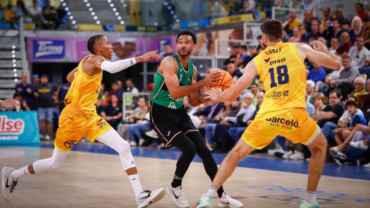 Adam Hanga, en el partido de Liga Endesa jugado en Gran Canaria