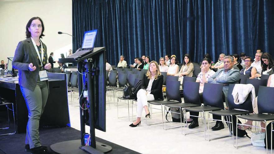 María Varela Calvo durante uno de los cursos precongreso celebrados ayer en el Calatrava.