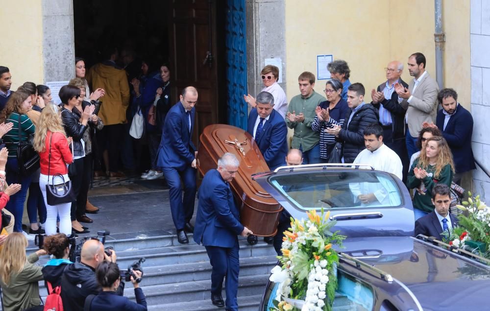 Funeral de David Carragal en Cudillero