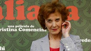 Marisa Paredes, en la presentació de ’Mi familia italiana’ a Madrid.