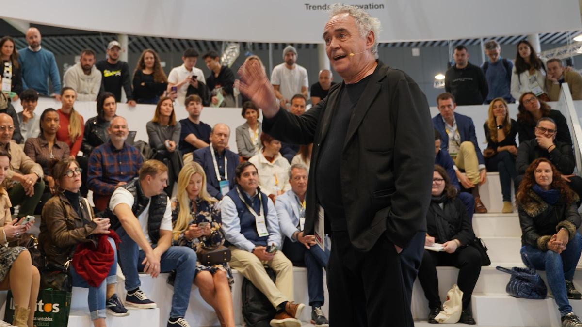 Ferran Adrià, en su charla de este lunes en The Alimentaria Hub.