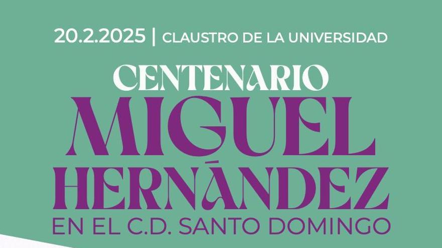Orihuela celebra los 100 años de Miguel Hernández en el Colegio Santo Domingo