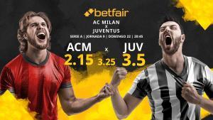 AC Milan vs. Juventus FC: horario, TV, estadísticas, clasificación y pronósticos