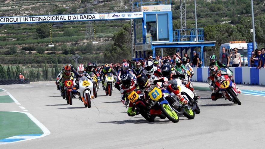 Motos en una prueba en el Circuit d&#039;Albaida, en una imagen de archivo