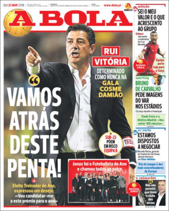 Portadas deportivas del jueves 22 de marzo