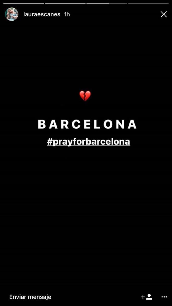 Instagram Laura Escanes atentado Barcelona