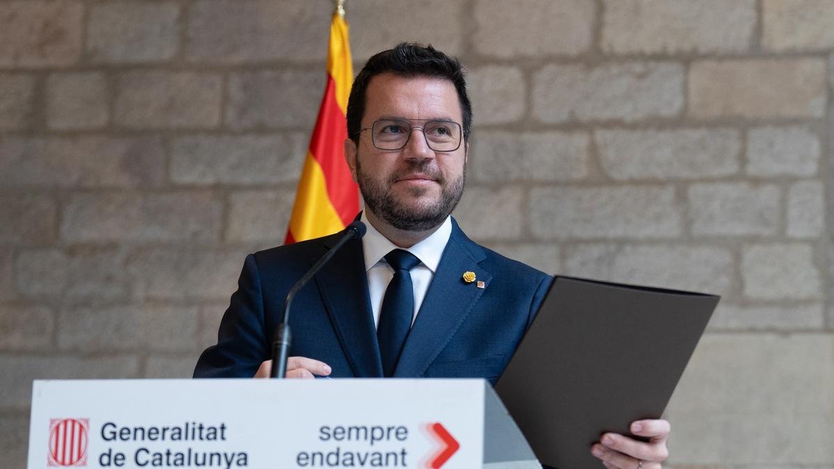 El president de la Generalitat de Cataluña, Pere Aragonès.