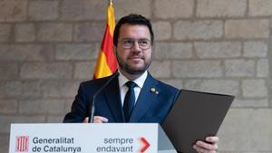 El president de la Generalitat de Catalunya, Pere Aragonès