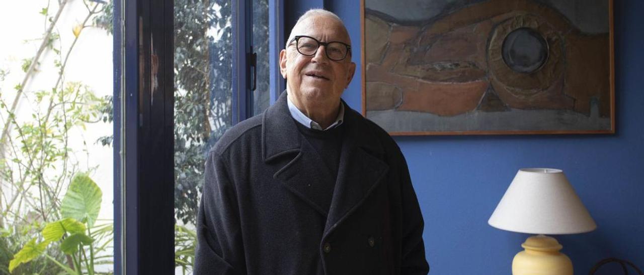 Fernando Delgado, en sucasa de Valencia.