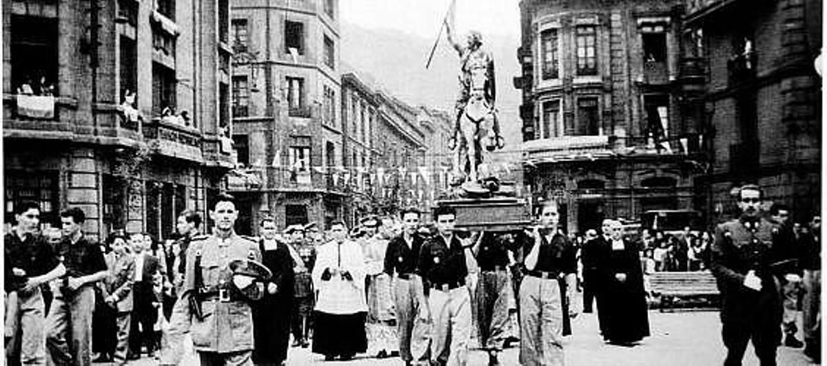 Sama recupera la procesión de Santiago, que no se celebra desde hace 40 años
