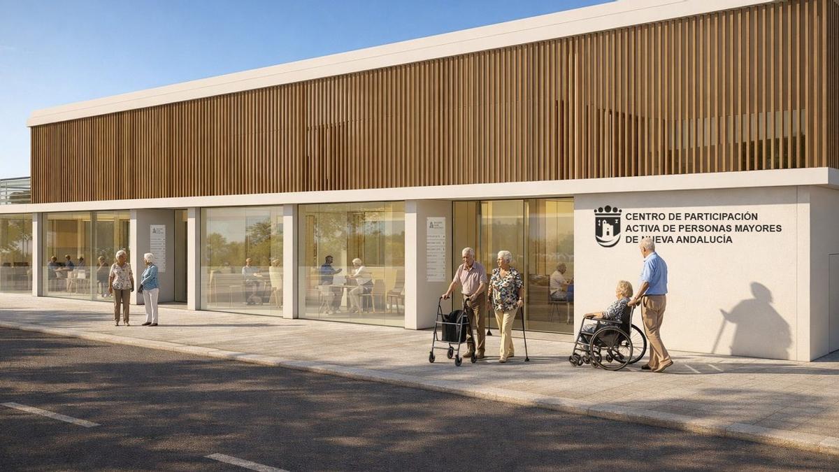 Proyección del Centro de Participación Activa de Nueva Andalucía. | L.O.