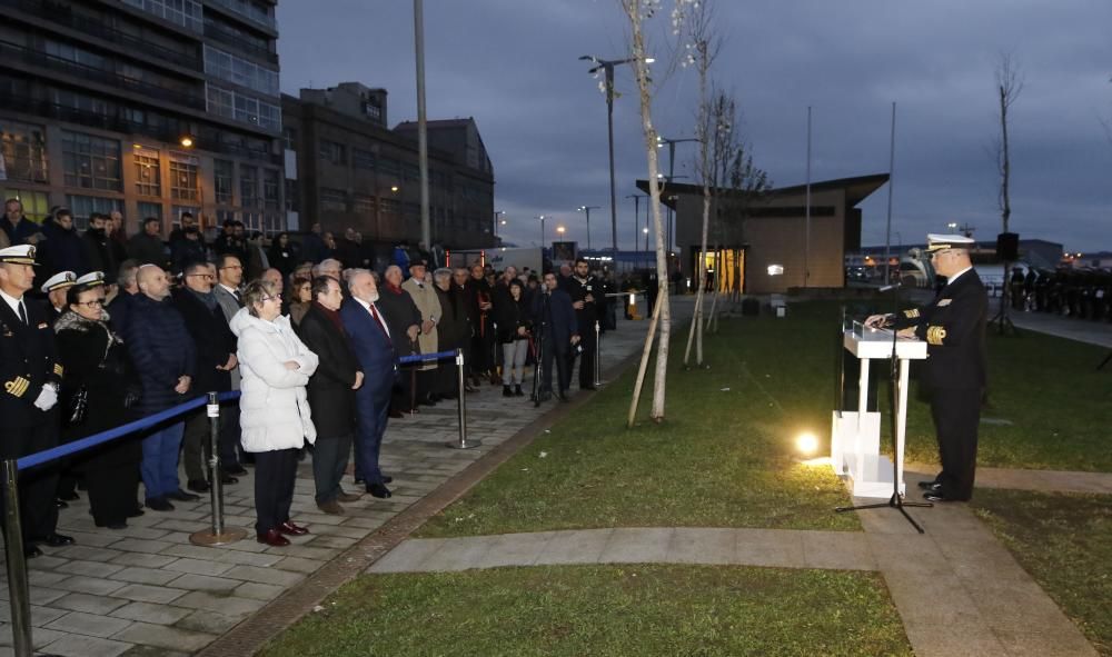 Vigo celebra el 500 aniversario de ka expedición de la primera vuelta al mundo en un acto solemne con arriado de bandera.