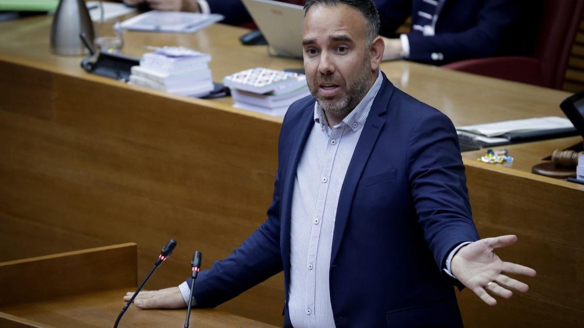 Rafa Simó, en una intervención en las Corts Valencianes, en una imagen de archivo.