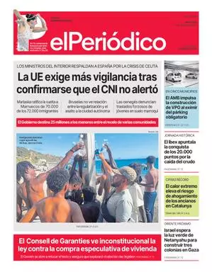 La portada de EL PERIÓDICO del 5 de agosto de 2026
