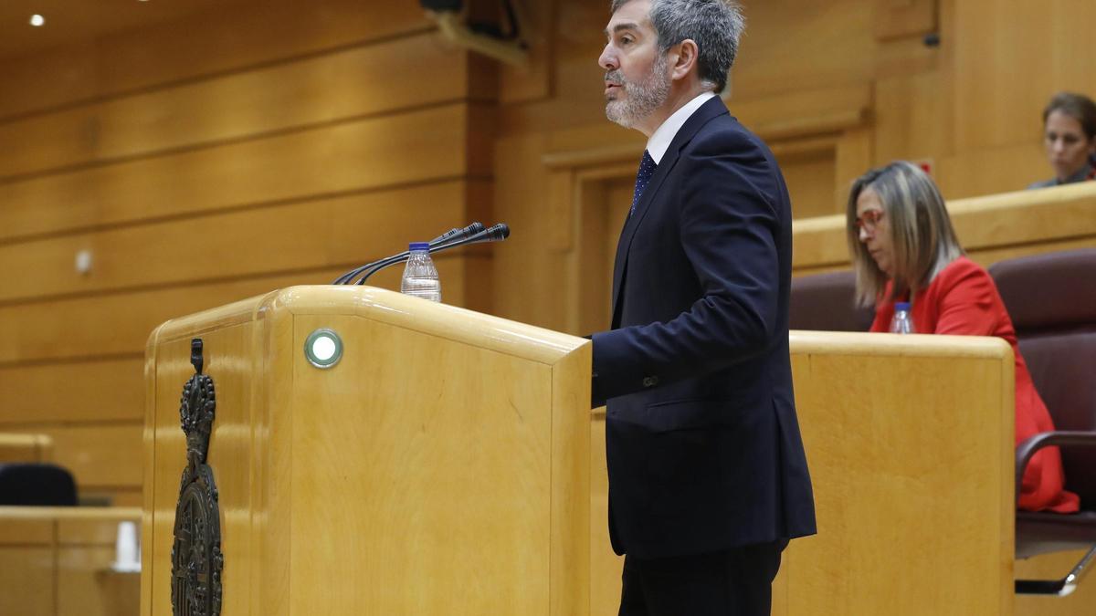 Clavijo en el Senado.